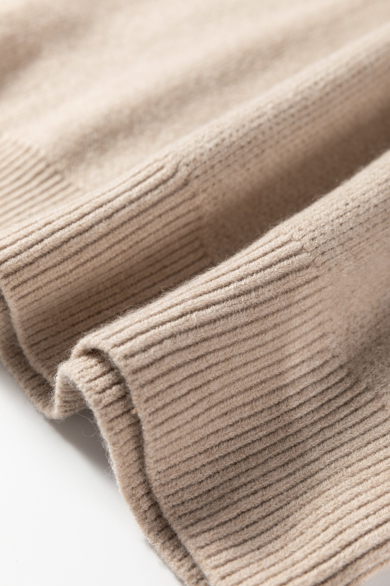 Khaki Leopard Striped Detail Drop Shoulder Sweater