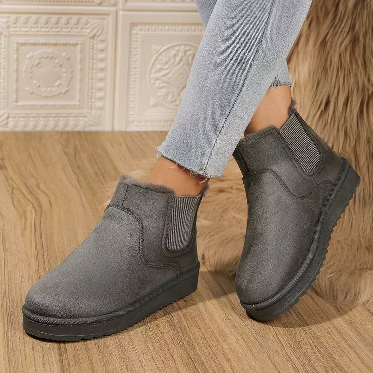 Round Toe Platform Boots