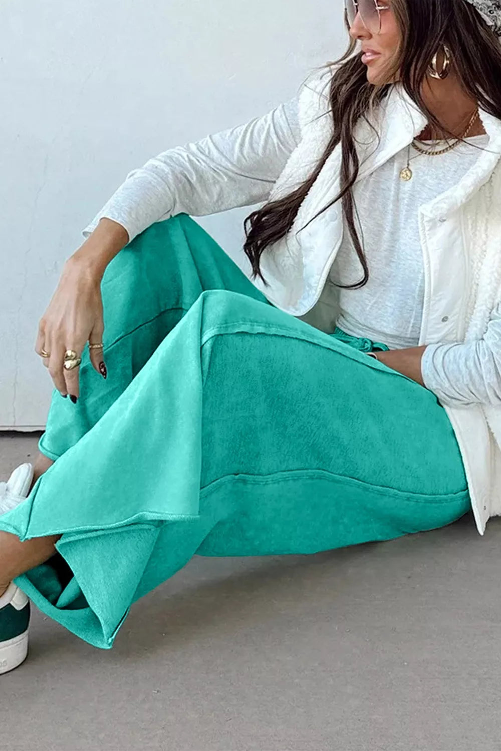 High-Waisted Wide-Leg Pants