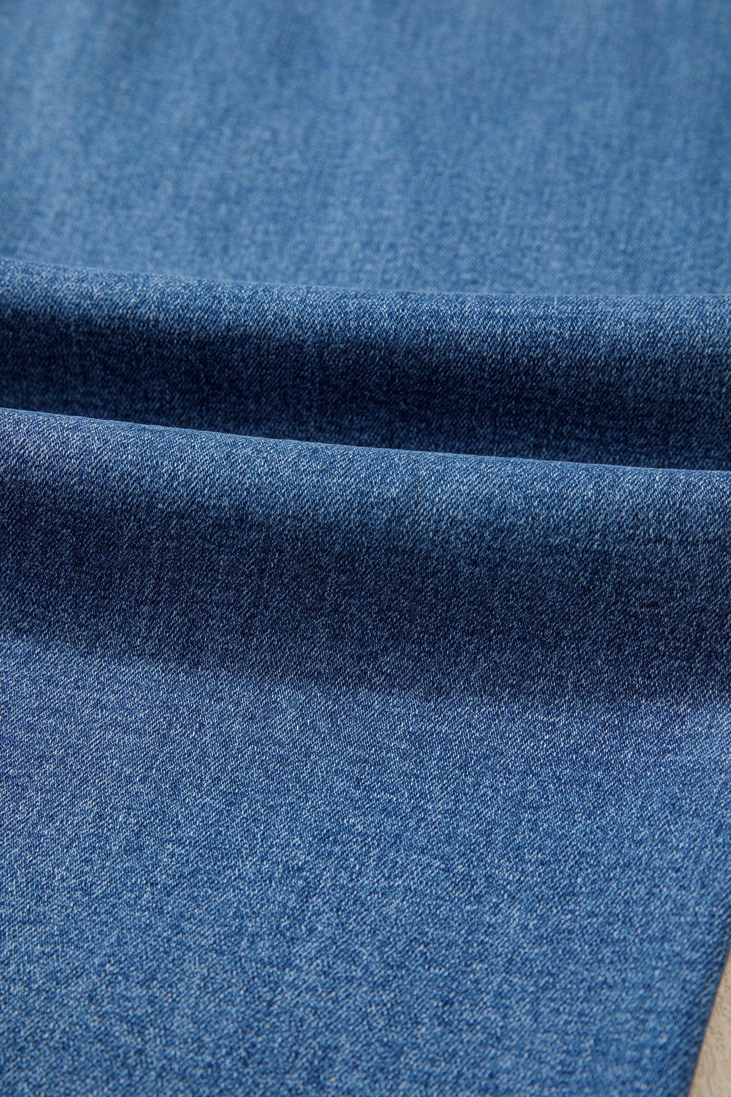 Myosotis Acid Washed Straight Leg Full Length Casual Jeans