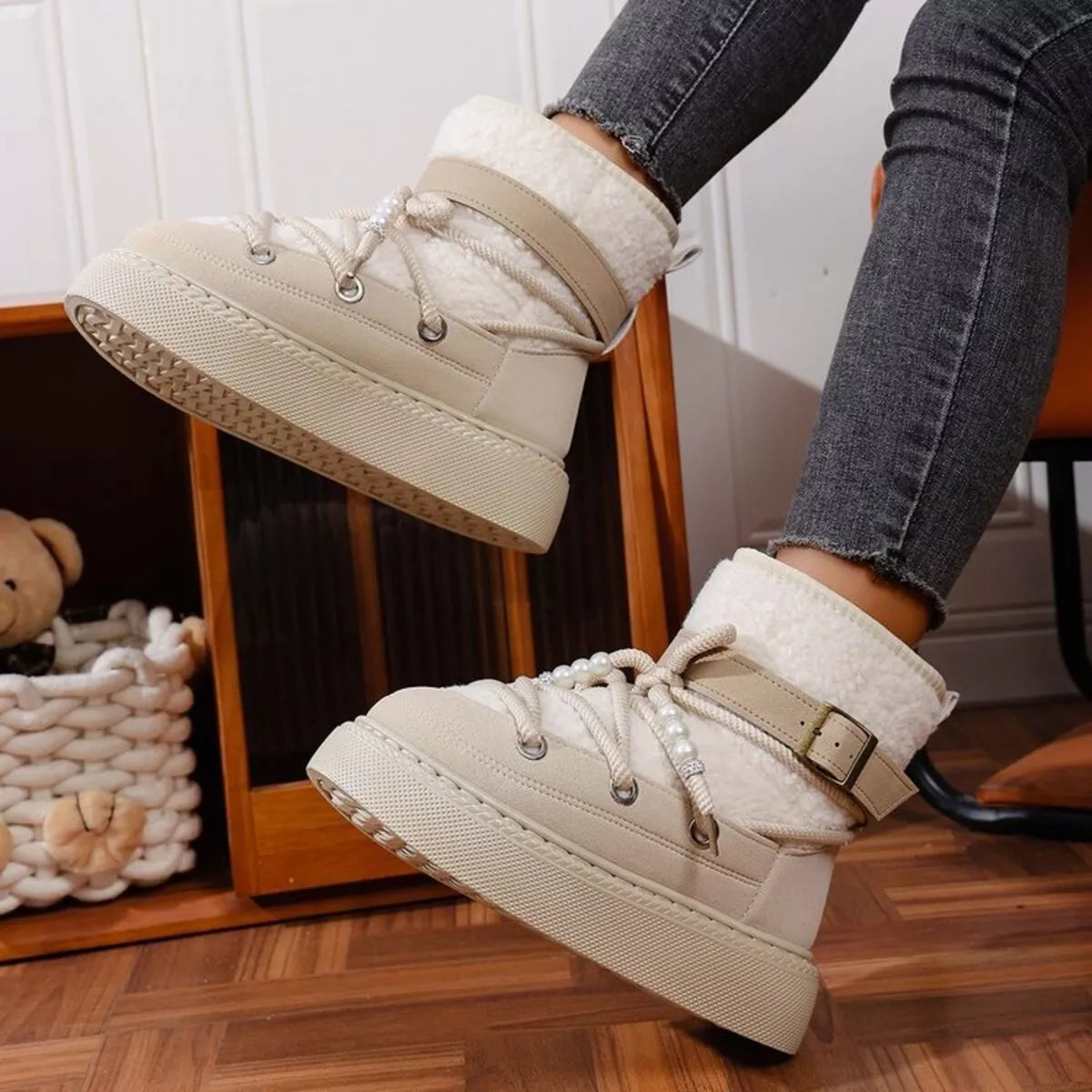Lace Up Platform Boots