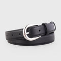 Buckle Skinny Leather Belt
