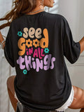 Graphic Back Oversized T-Shirt