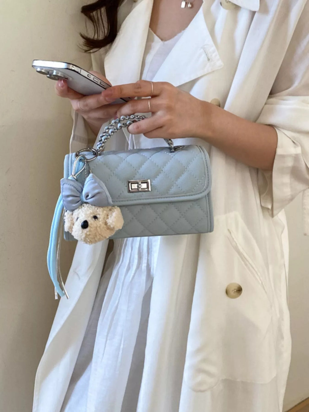 Quilted Chain Crossbody Bag