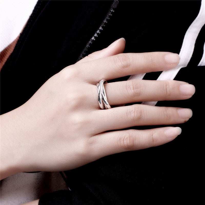 Creative Popular Glossy Three-ring Ring