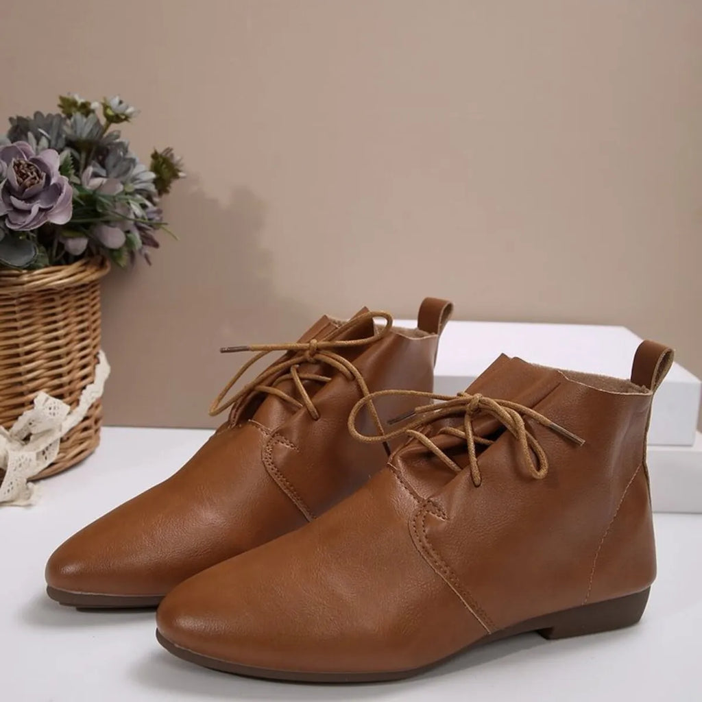 Point Toe Lace Up Boots