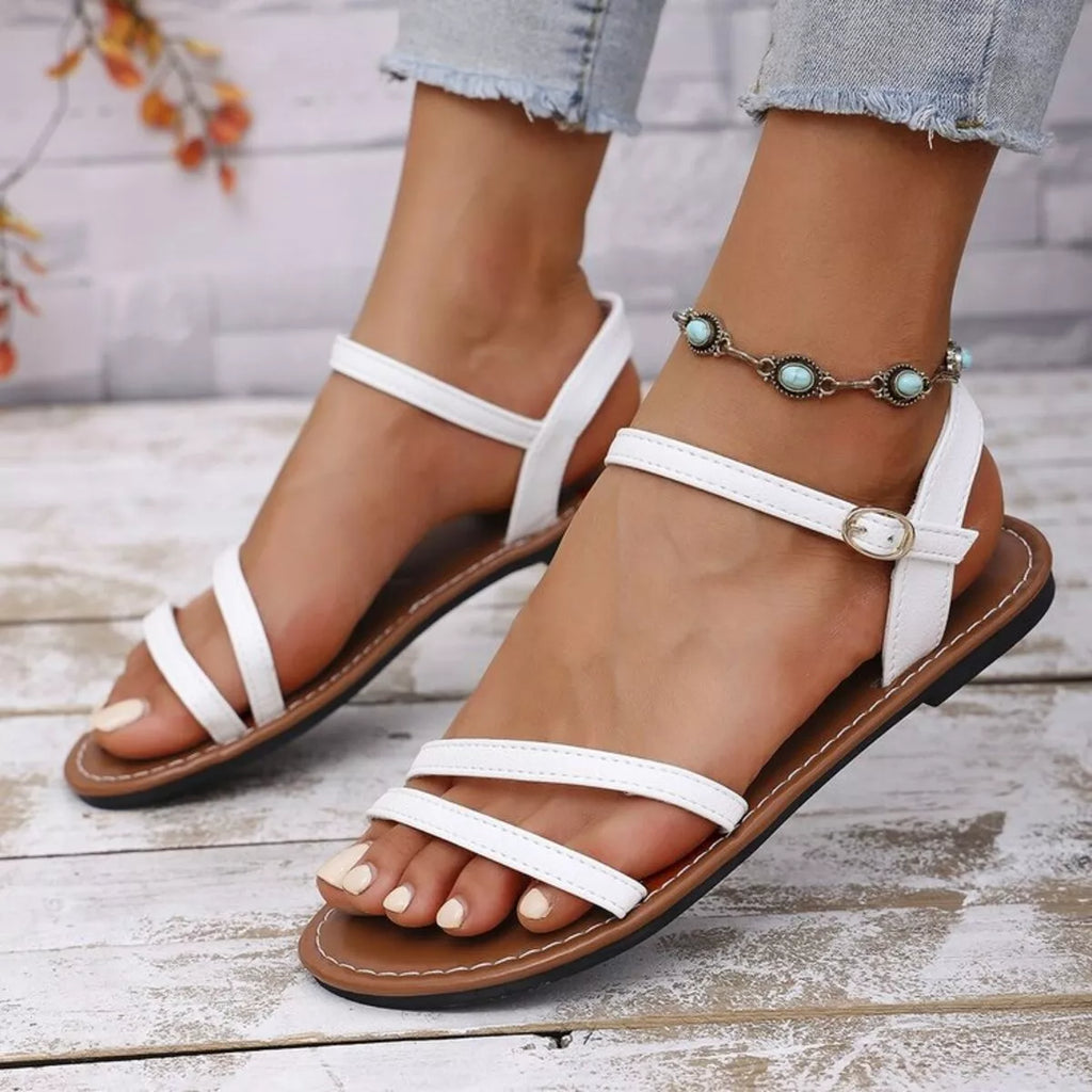 Open Toe Flats Sandals