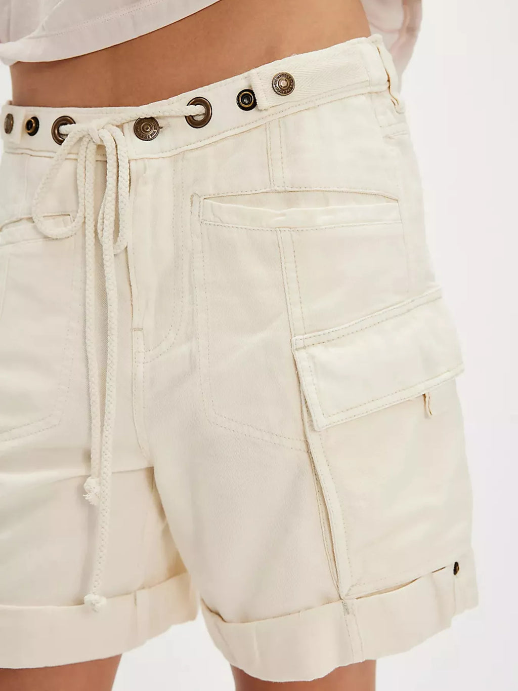 Drawstring Cargo Shorts