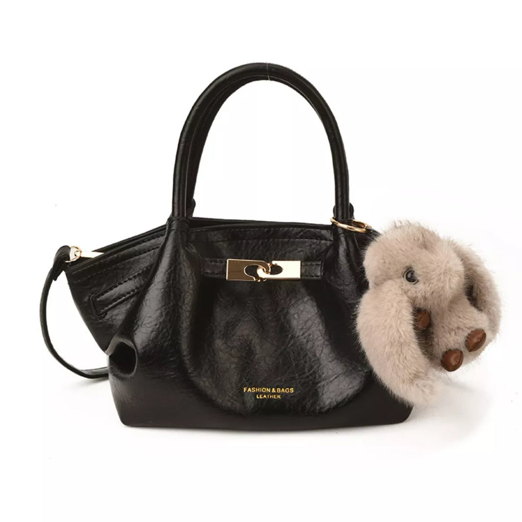 Top Handle Leather Handbag