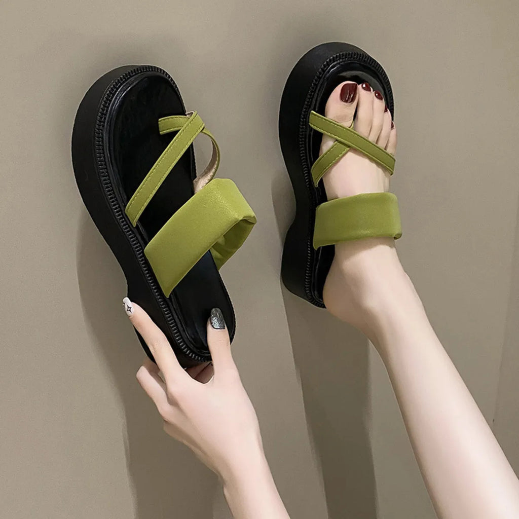 Multi-Strap Platform Sandals