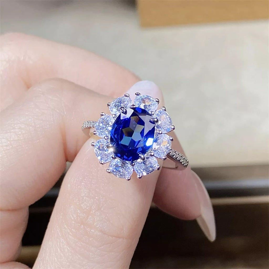 925 Sterling Silver Flower Ring