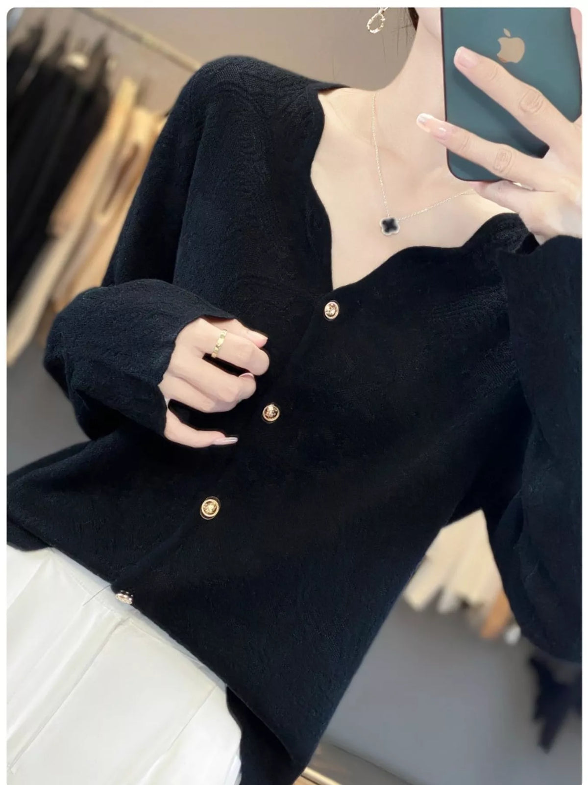 Lace V-Neck Cardigan