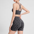 Dopamine Yoga Outfit Set  Back Friendly Yoga Tank Top With Built In Bra Pads High Waisted Tummy Control Yoga Shorts With Butt Lifting Effect