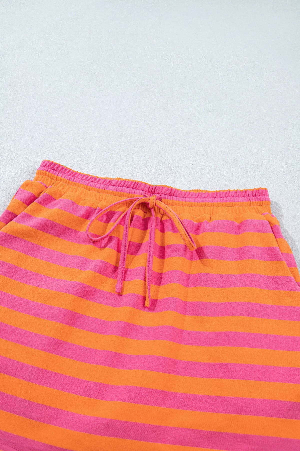 Stripe Colorblock Mock Neck Pullover & Skort Set