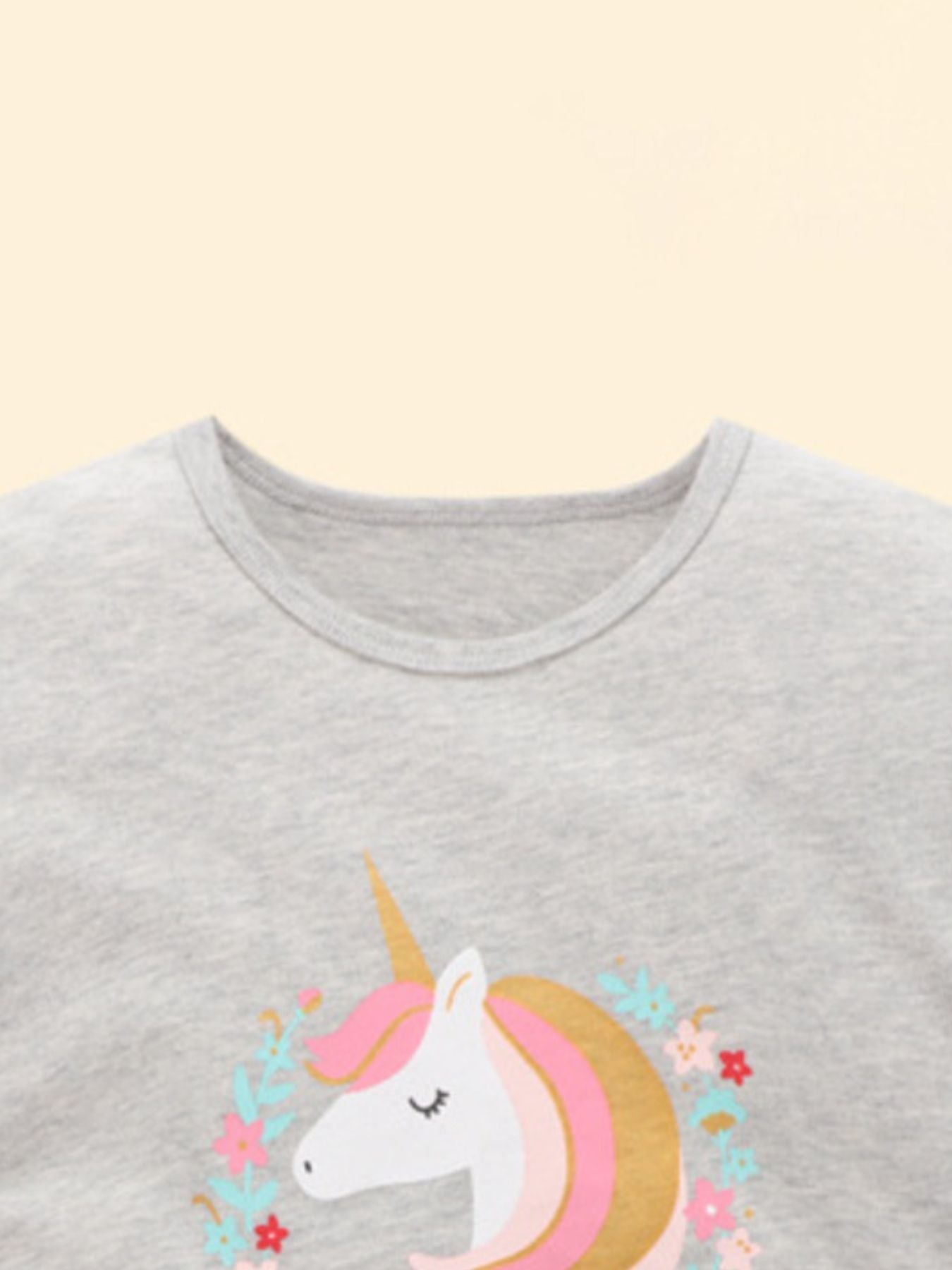 Children's Unicorn Graphic Short Sleeve T-Shirt