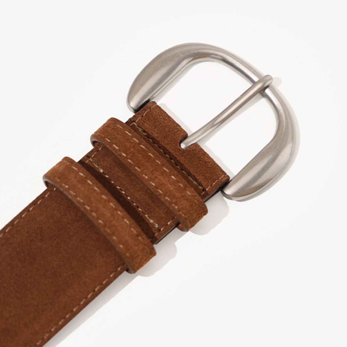 Silver Buckle Wide Waist Belt