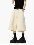 Men's Full Size Wide Leg Cropped Shorts Plus Size