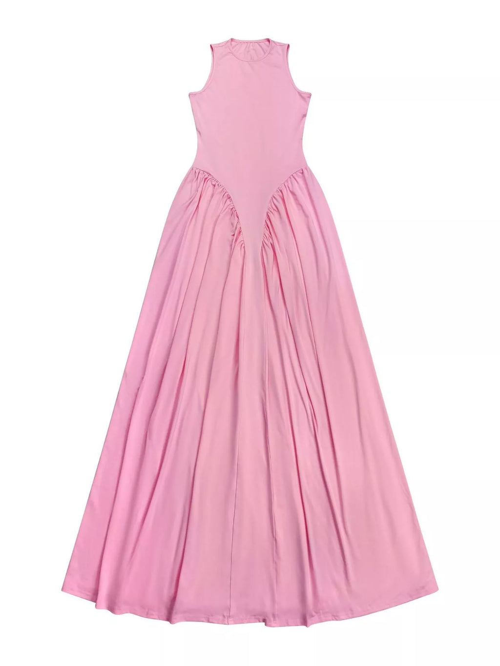 Sleeveless O-Neck Maxi Dress