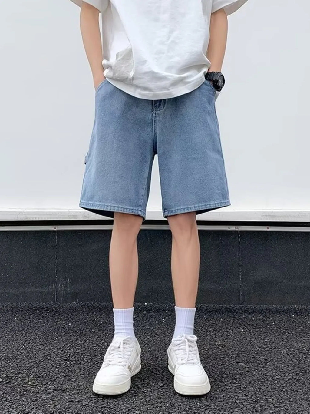 Men's Full Size Relaxed Fit Denim Shorts Plus Size