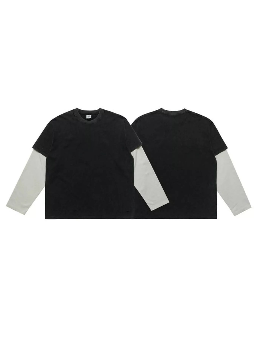 Men's Fake Two-Piece Long Sleeve T-Shirt