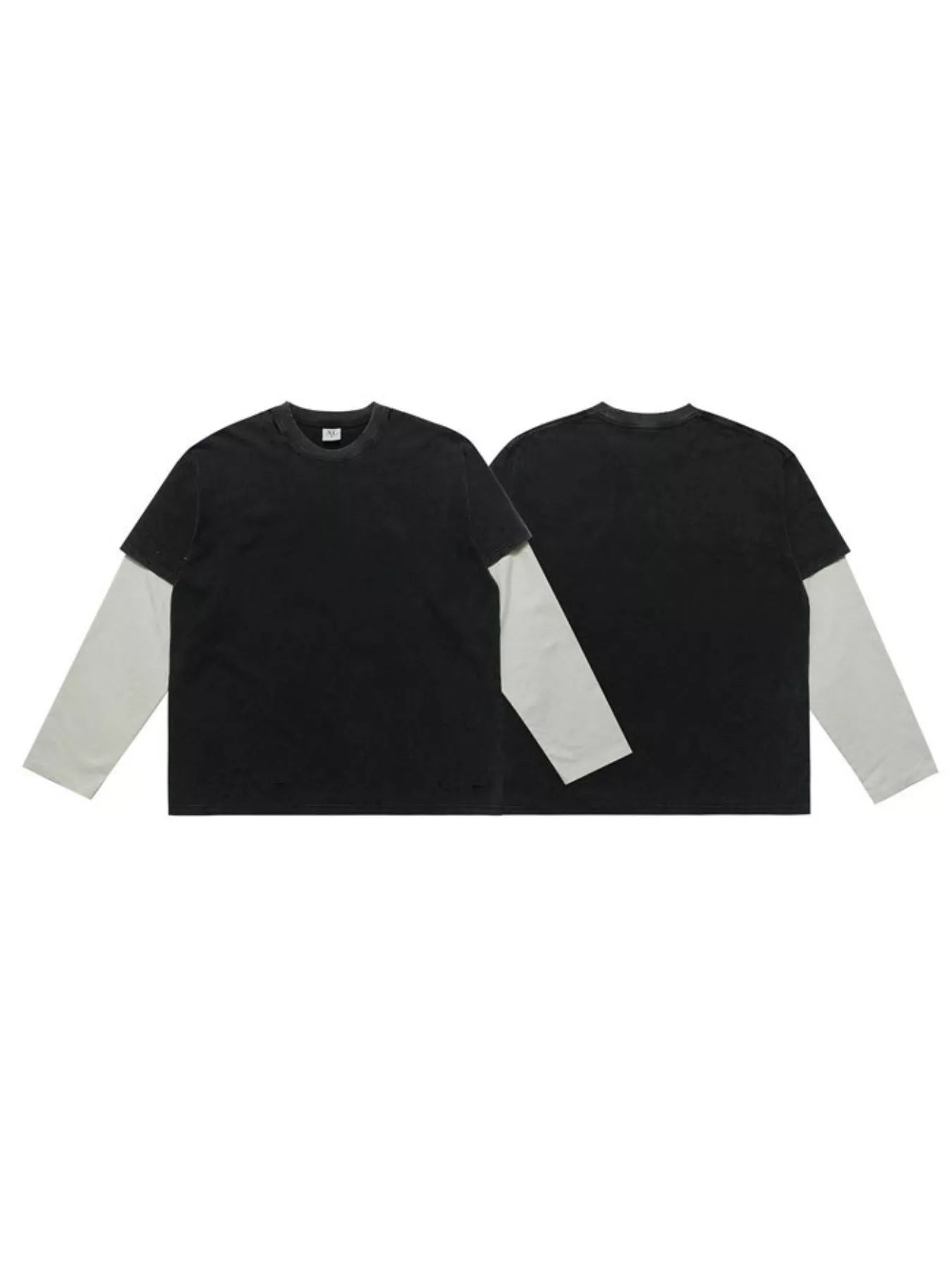 Men's Fake Two-Piece Long Sleeve T-Shirt