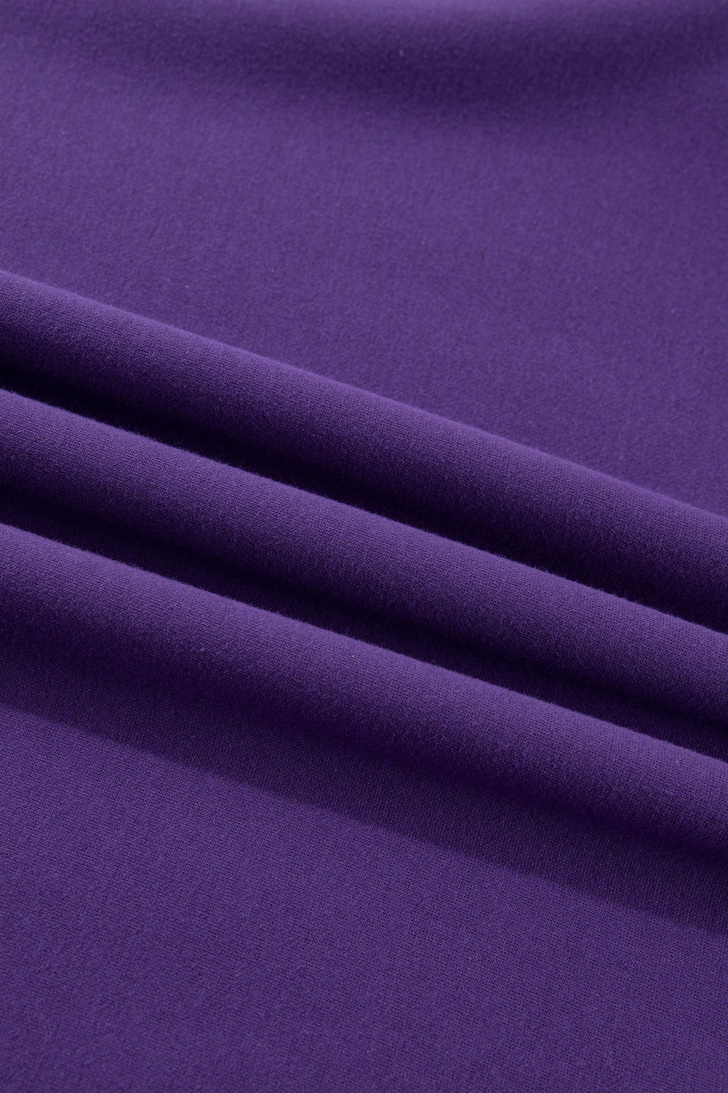 Tillandsia Purple Oversize Drop Shoulder Reversible Mock Neck Sweatshirt