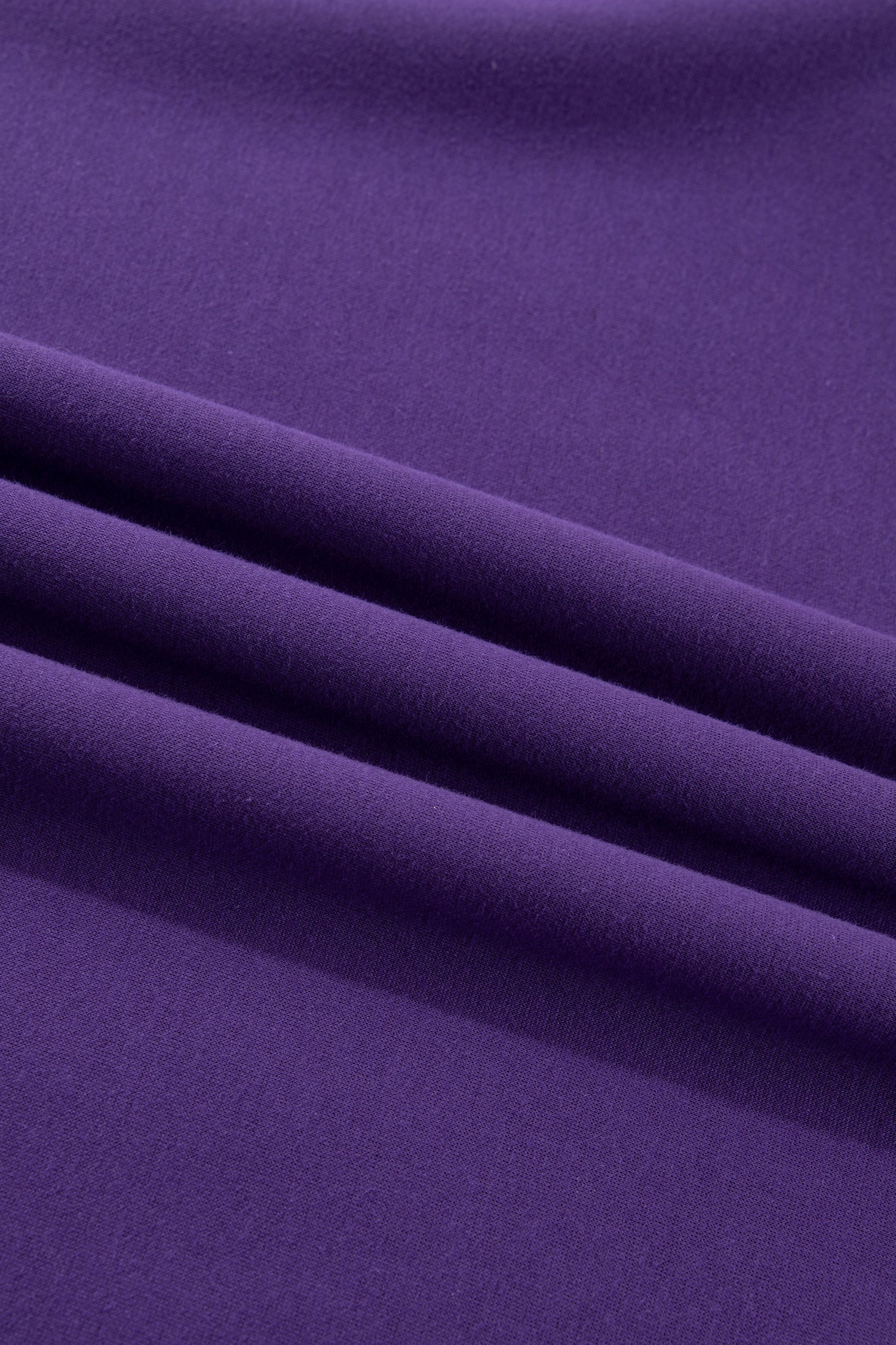 Tillandsia Purple Oversize Drop Shoulder Reversible Mock Neck Sweatshirt