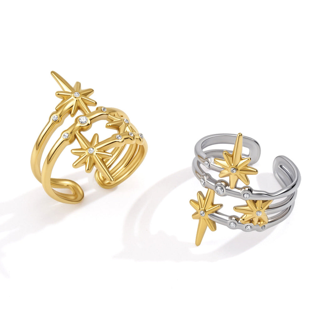 Starburst Zircon Ring Collection