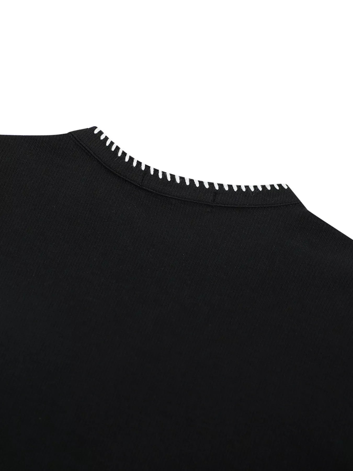 Men's Notched Short Sleeve Top