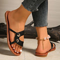 Open Toe Flats Sandals