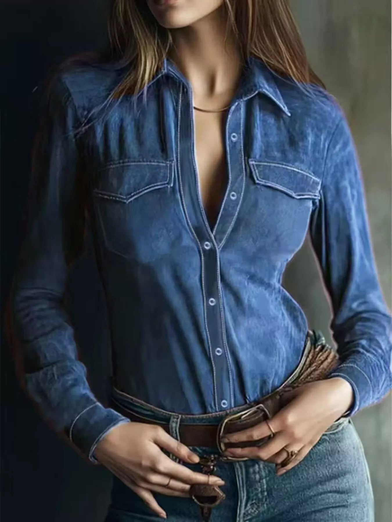 Classic Slim-Fit Long Sleeve Shirt
