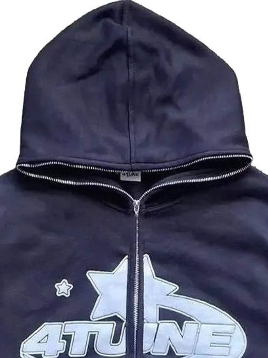 Full Size Letter Graphic Zip Up Hoodie Plus Size