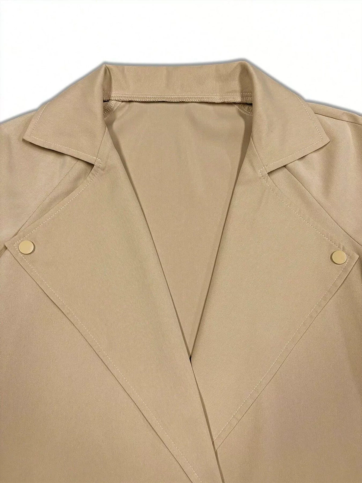 Lapel Collar Longline Trench Coat