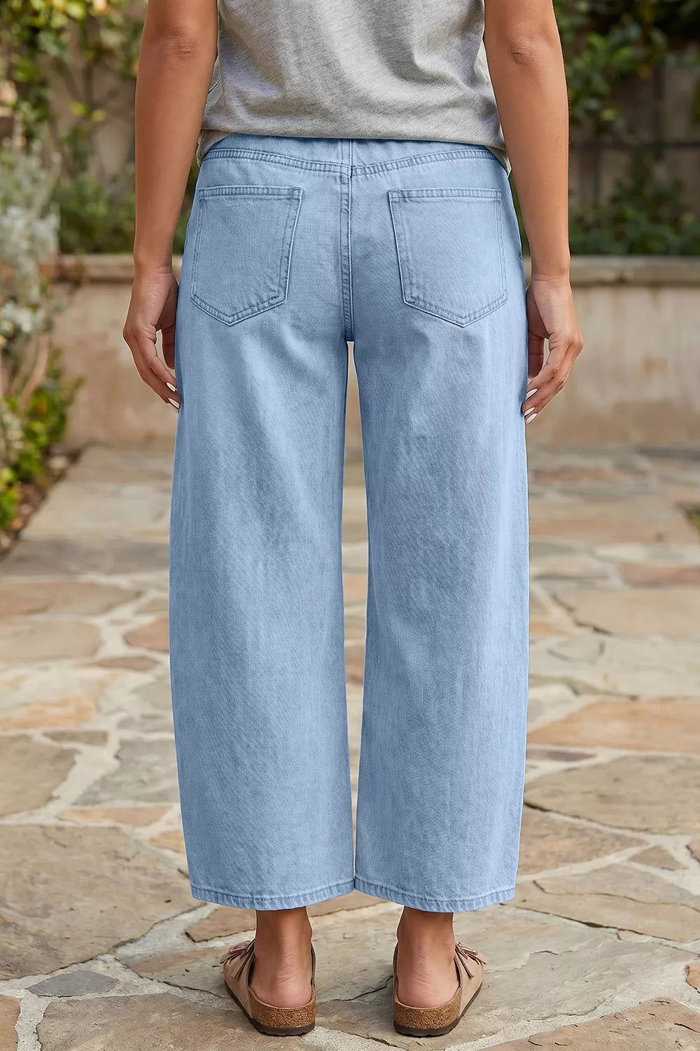 Wide Leg Cropped Jeans