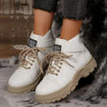 Lace Up Platform Combat Boots
