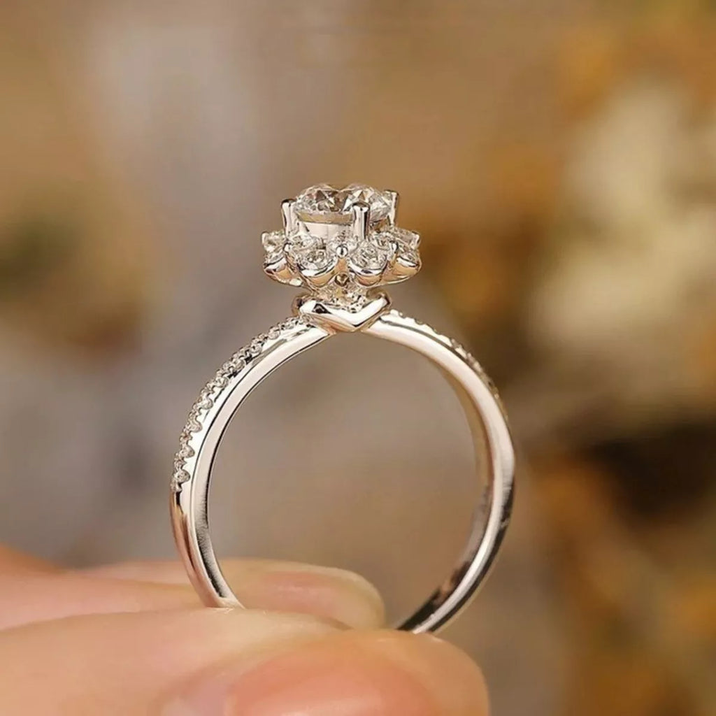 1 Carat 925 Sterling Silver Moissanite Ring
