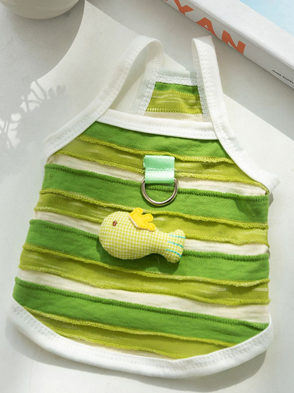 Striped Breathable Pet Top