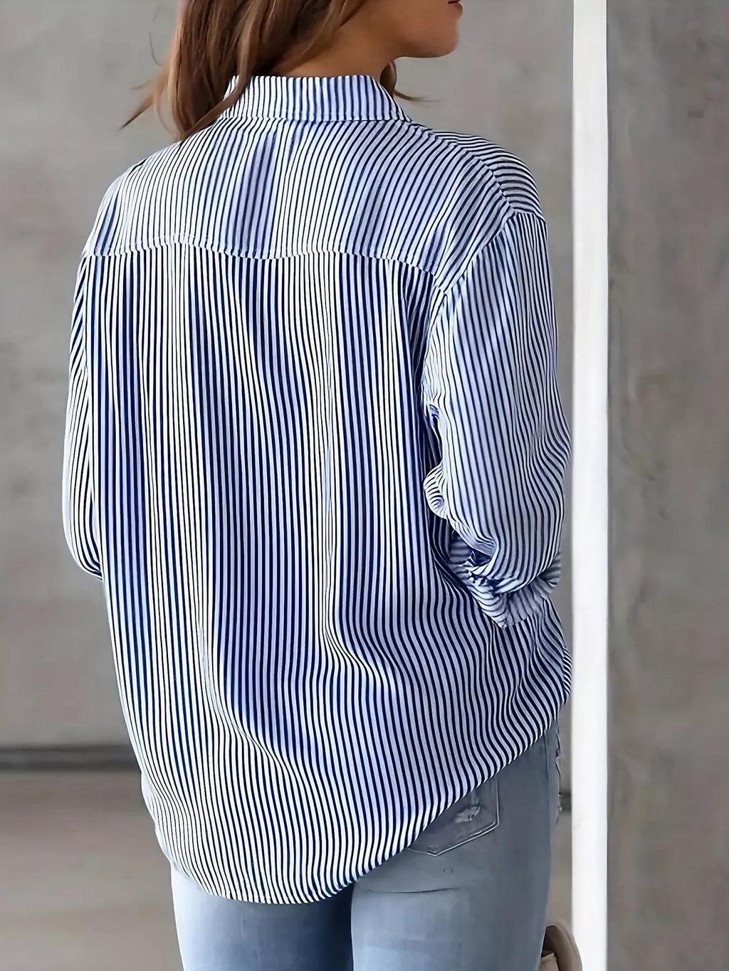 Classic Striped Button-Down Shirt
