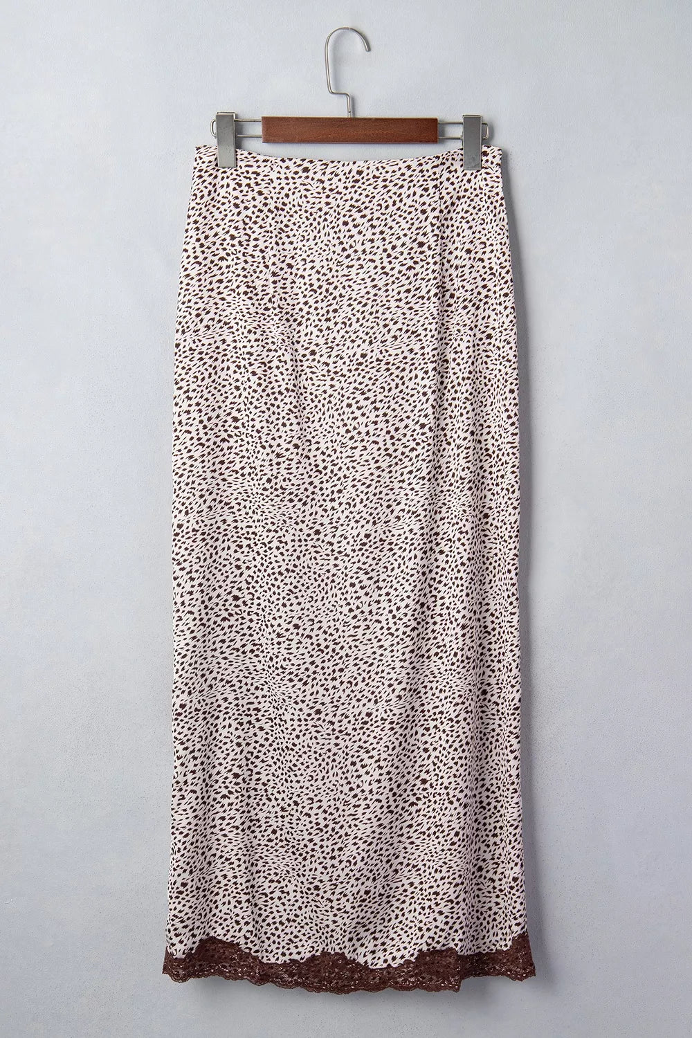 Slit Animal Print Skirt