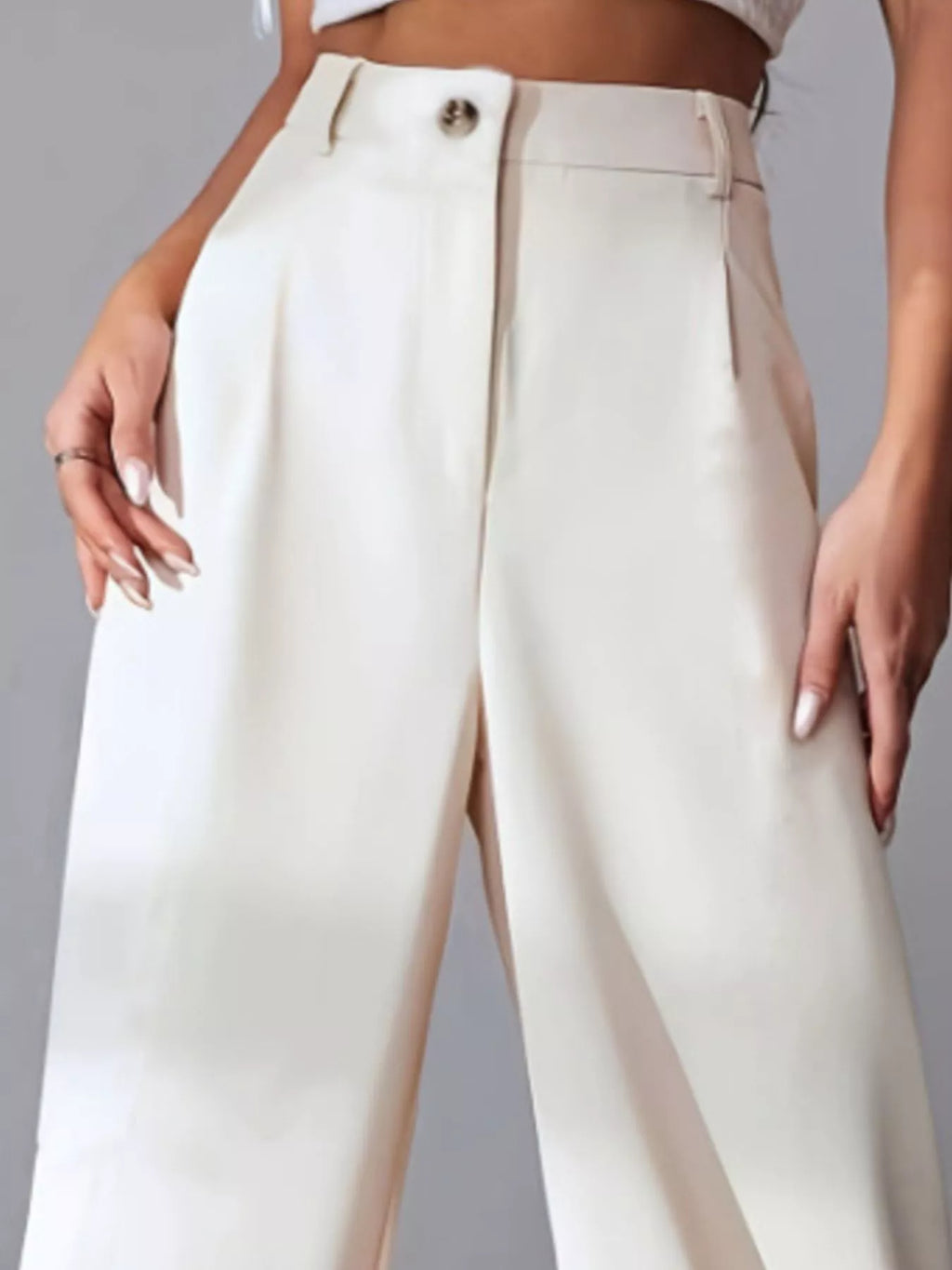 Wide Leg Pleated Pants