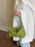 Woven Leather Shoulder Bag