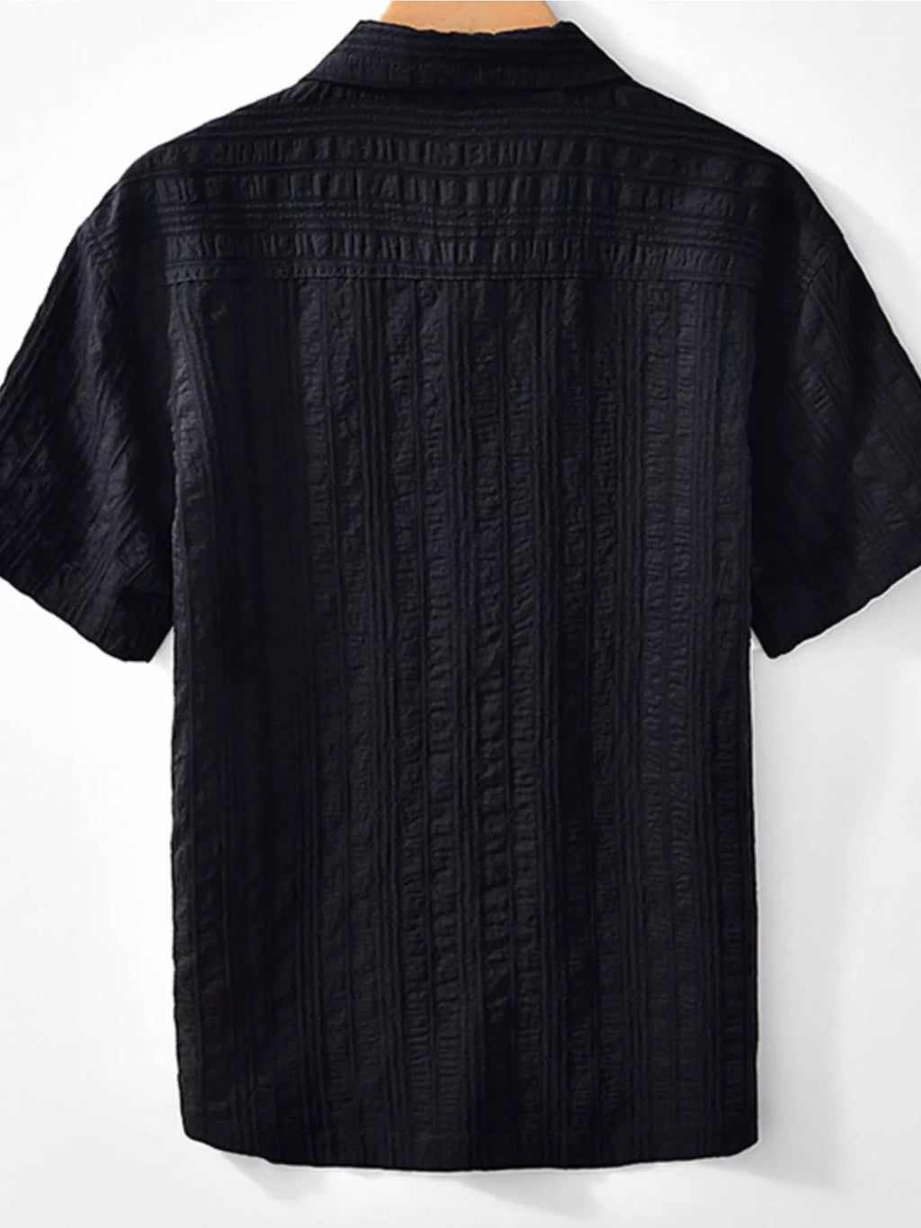 Men's Plus Size Button Up Short Sleeve Shirt