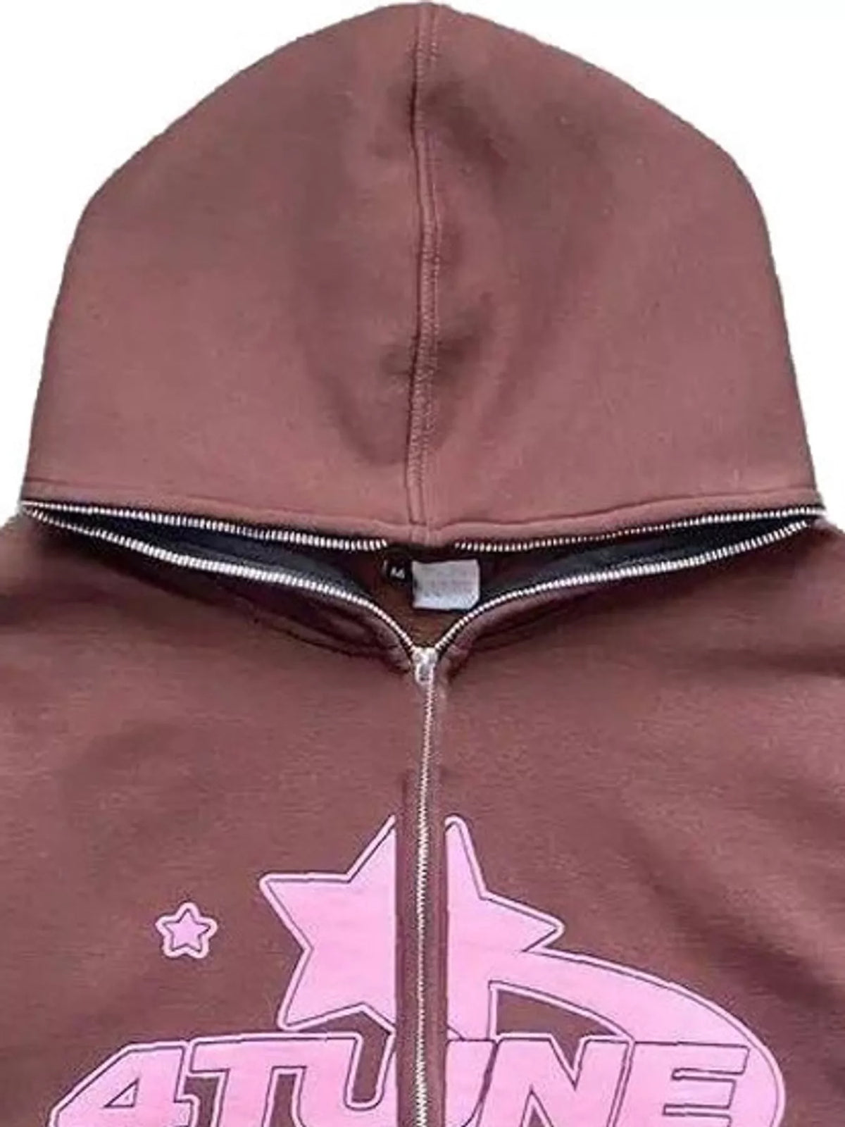 Full Size Letter Graphic Zip Up Hoodie Plus Size