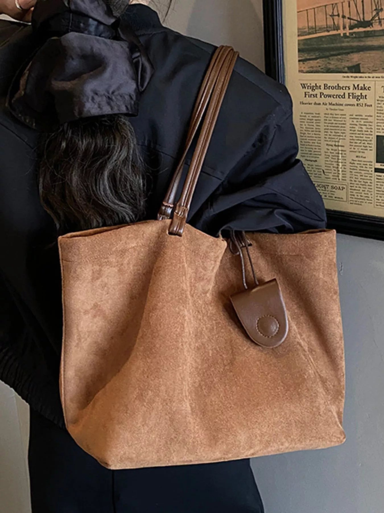 Classic Suede Tote Bag