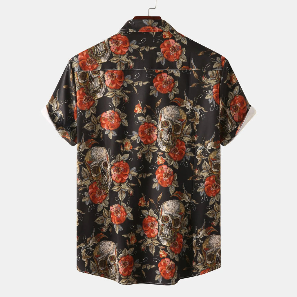 Printed Short Sleeve Casual Shirt