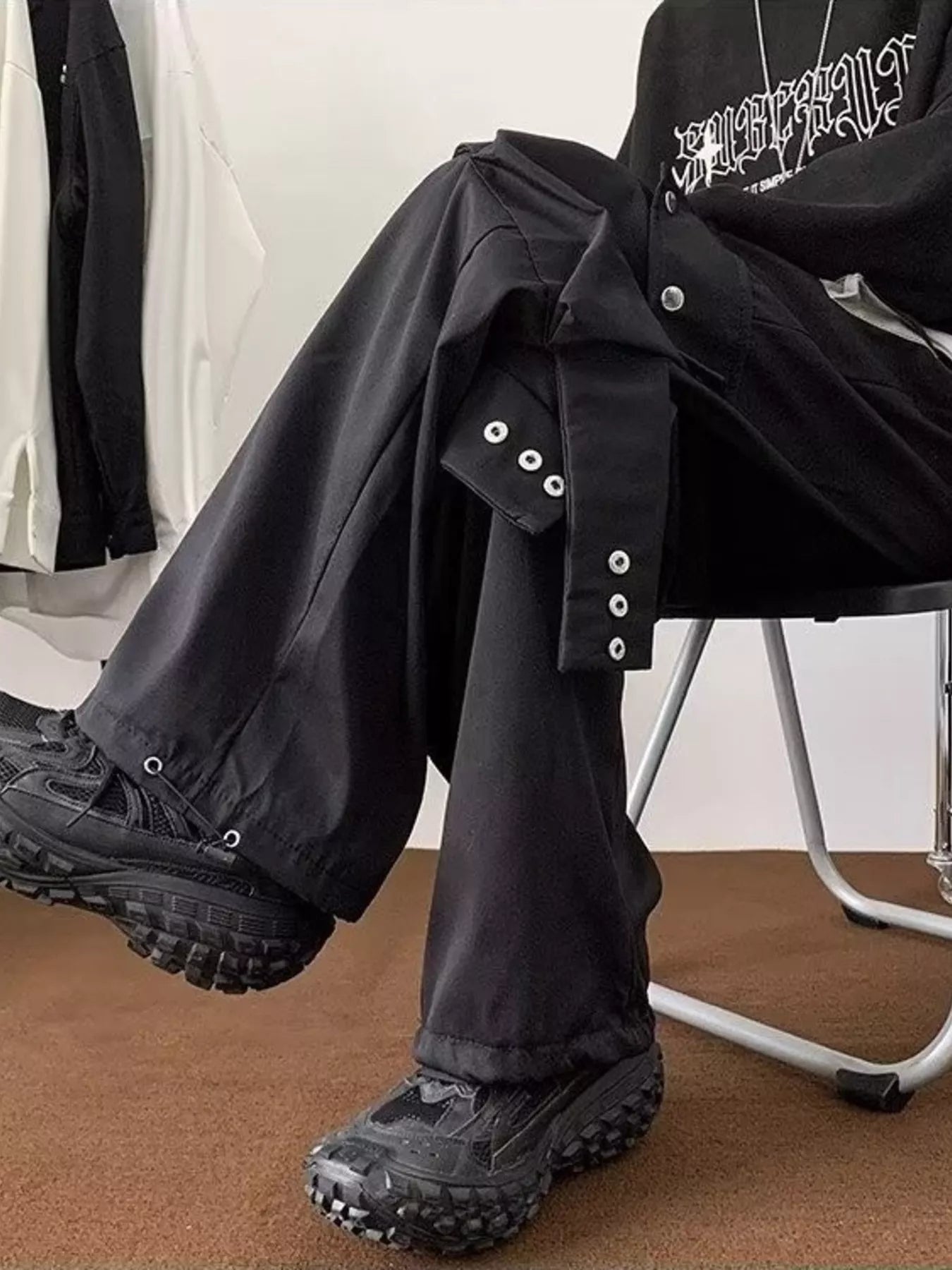 Men's Plus Size Multi-Pocket Relaxed Fit Cargo Pants