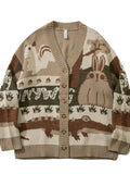 Men's Woodland Critter Knit Cardigan