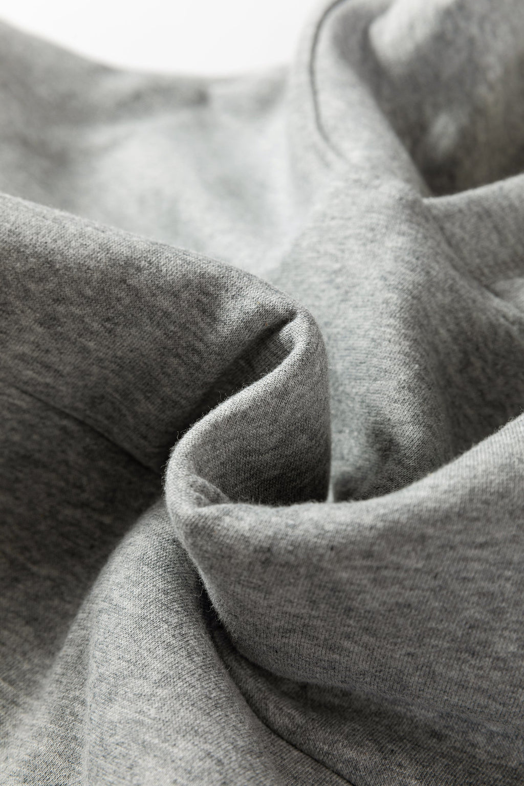 Gray Contrast Rope Drawstring Ruffle Trim Drop Shoulder Baggy Hoodie