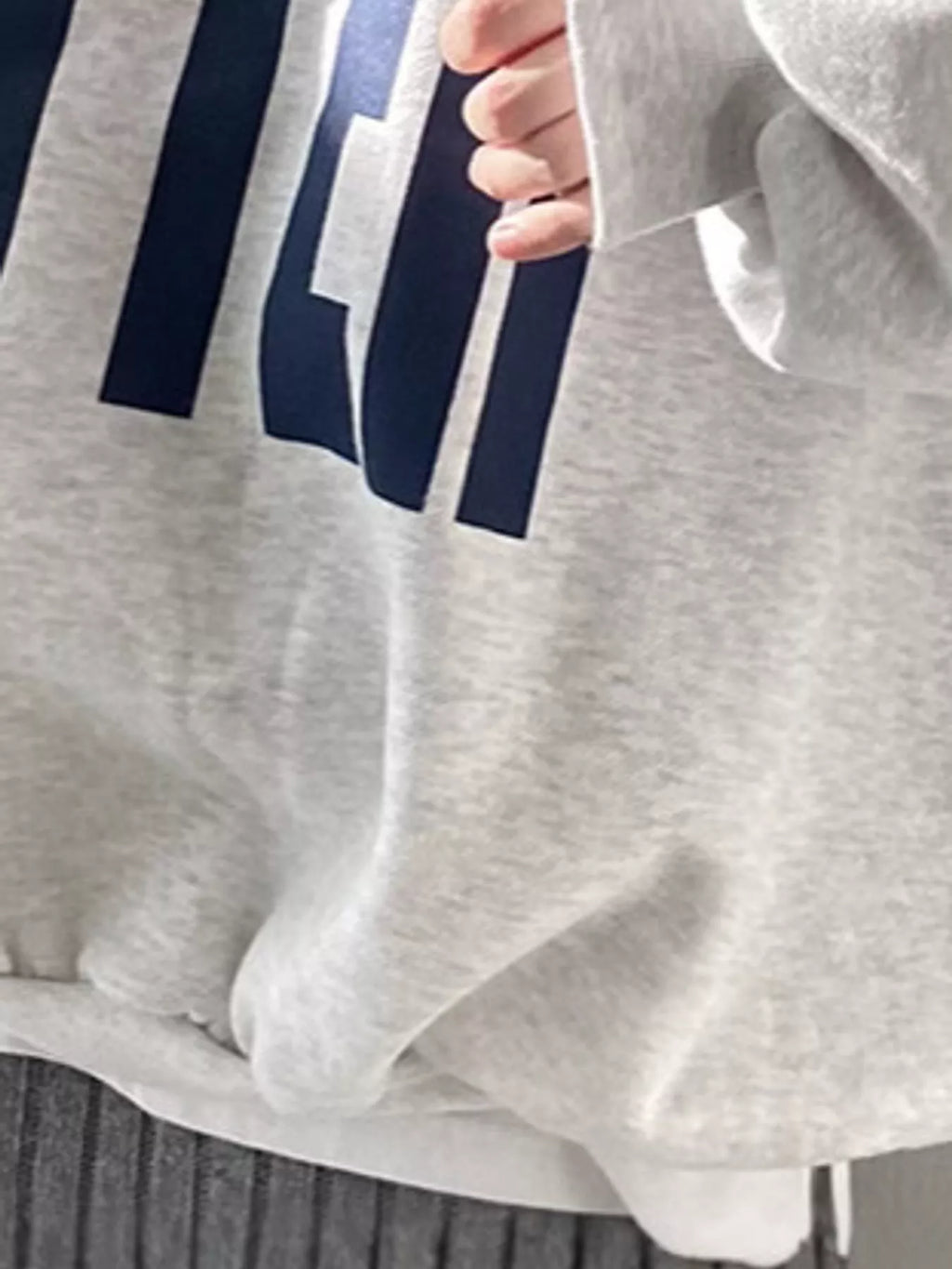 Half-Zip Letter Graphic Sweatshirt