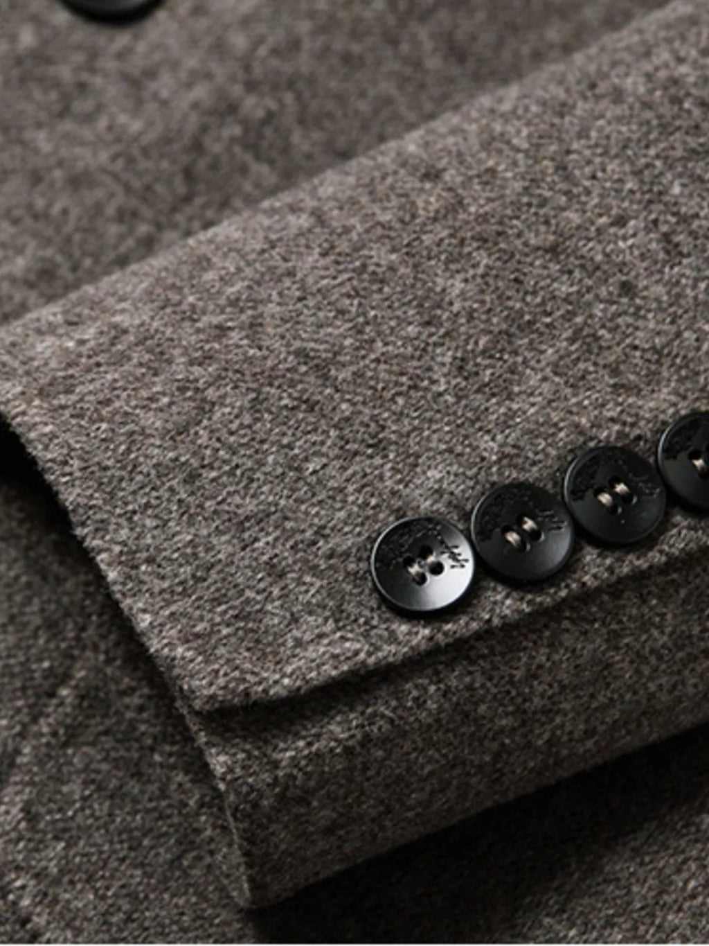 Men's Plus Size One Button Long Sleeve Blazer